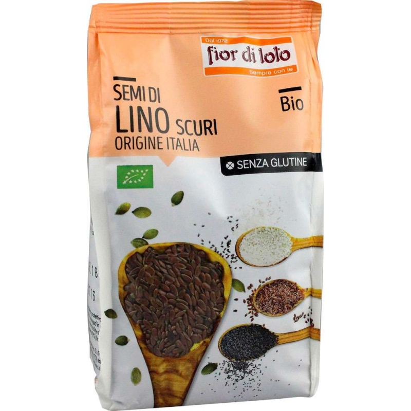 SEMI DI LINO SCURI ITALIA SENZA GLUTINE BIO 400G