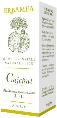 Cajeput OLIO ESSENZIALE NATURALE FOGLIE 10 ml