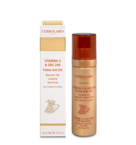 Vitamina C & Oro 24K Maschera Viso 50 ml