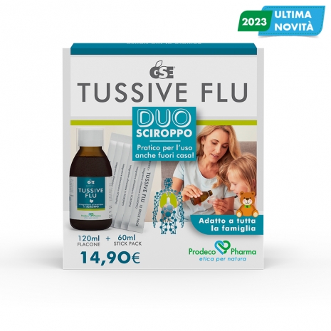 GSE TUSSIVE FLU DUO FLACONE 120ML + 6STICK PACK