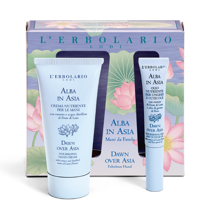 Alba in Asia Kit Mani da Favola: Crema Nutriente per le Mani 50 ml e Olio Nutriente per Unghie e Cuticole 7.5 ml