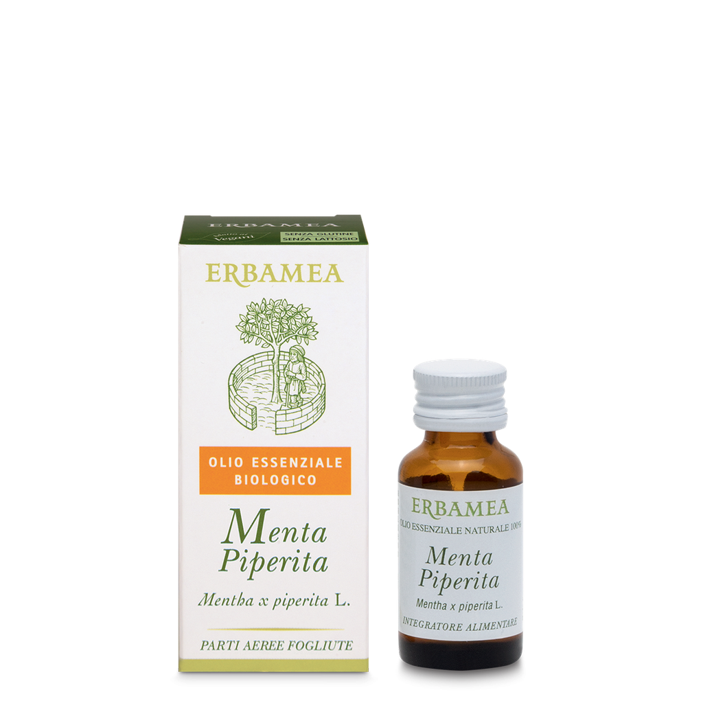 Menta Piperita OLIO ESSENZIALE BIOLOGICO PARTI AEREE FOGLIUTE 10 ml