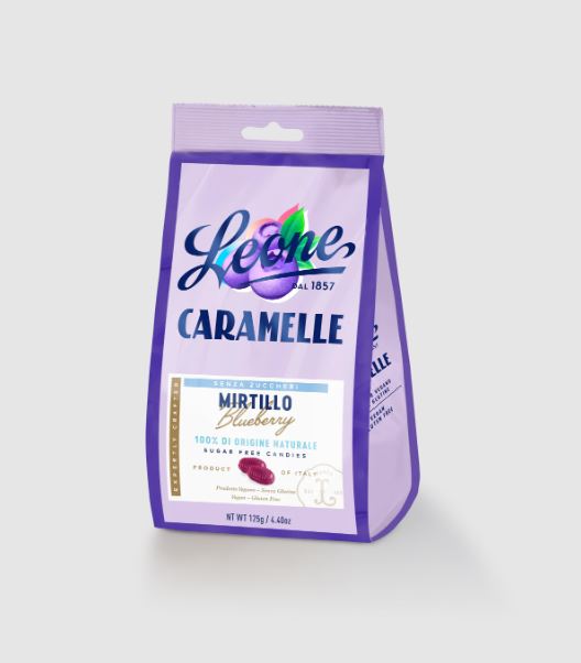 CARAMELLE MIRTILLO SENZA ZUCCHERI 125G