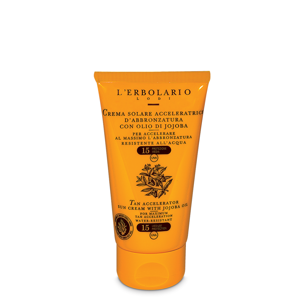 Crema acceleratrice d'abbronzatura con Olio di Jojoba SPF15 75 ml