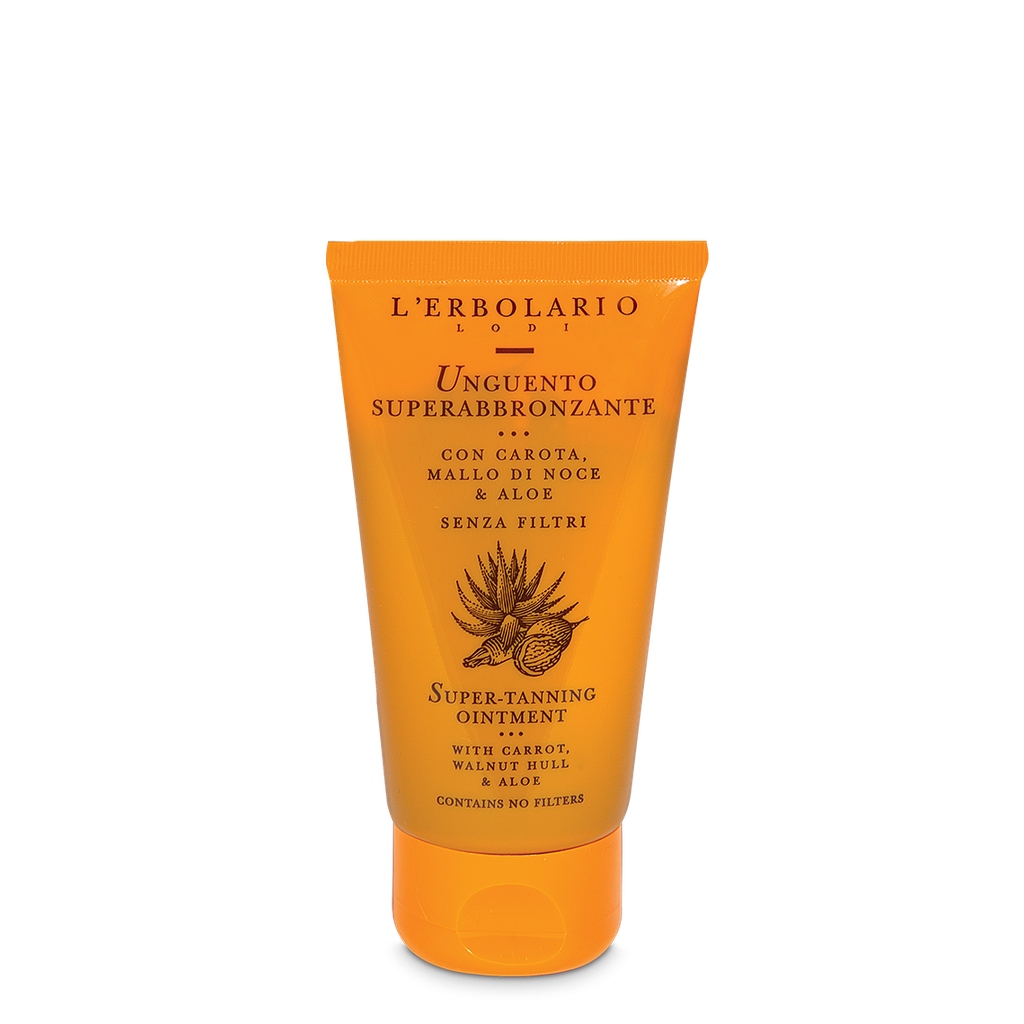 Unguento superabbronzante con Carota, Mallo di Noce & Aloe - senza filtri 75 ml