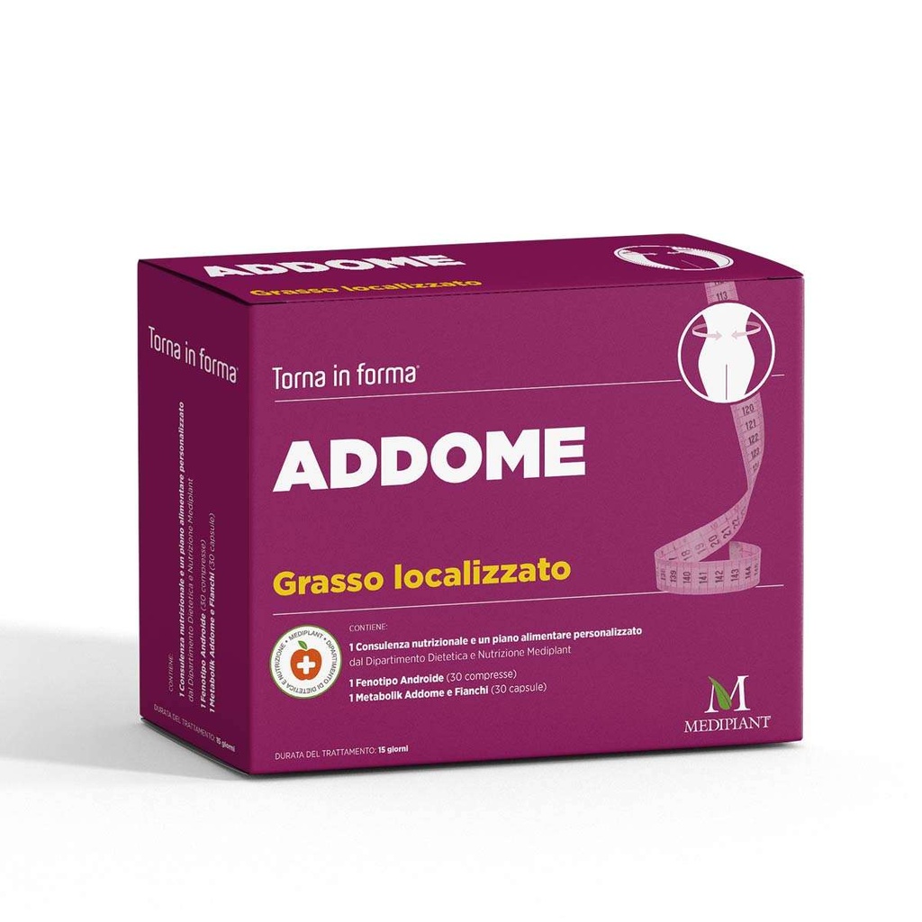 ADDOME GRASSO LOCALIZZATO 1 Metabolik Addome e Fianchi + 1 Fenotipo Androide