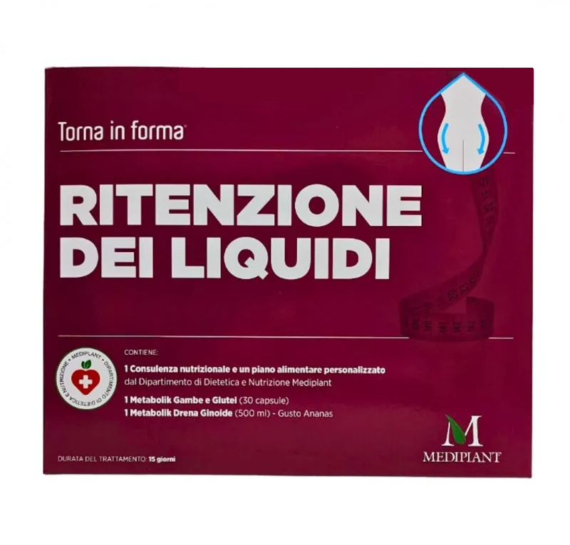 RITENZIONE DEI LIQUIDI1 Metabolik Gambe e Glutei + 1 Metabolik Drena Ginoide