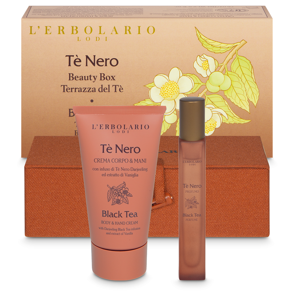 Tè Nero Beauty Box Terrazze del Tè: Profumo 10 ml e Crema Corpo & Mani 75 ml