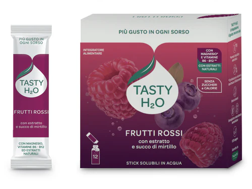 TASTY H2O FRUTTI ROSSI 12STICK