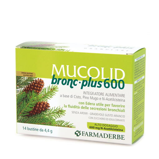 MUCOLID BRONC GRANULARE 600 PLUS 14BUSTINE