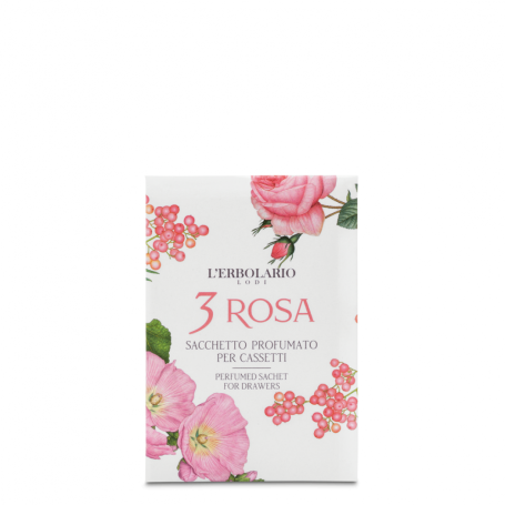 3 Rosa Sacchetto Profumato per Cassetti