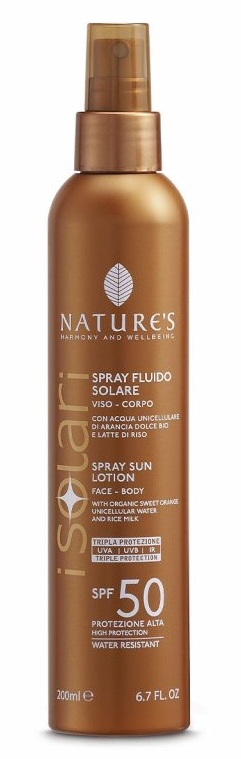 SOLARI NATURE'S SPRAY FLUIDO SOLARE SPF50 200ML