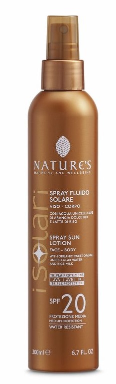 SOLARI NATURE'S SPRAY FLUIDO SOLARE SPF20 200ML