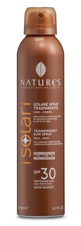 SOLARI NATURE'S SPRAY TRASPARENTE SPF30 200ML