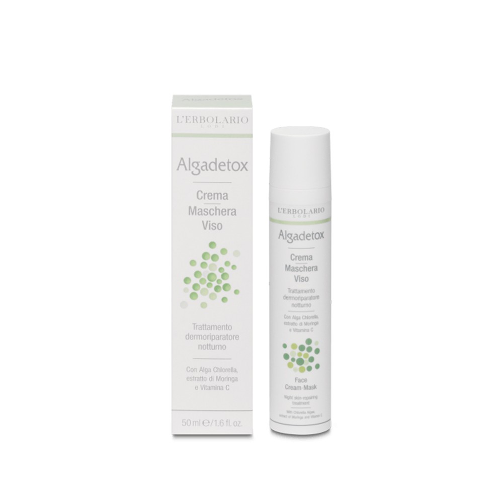 Algadetox Crema-Maschera Viso - Trattamento dermoriparatore notturno 50 ml