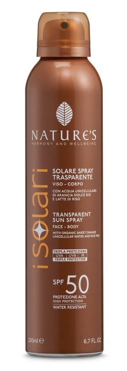 SOLARI NATURE'S SPRAY TRASPARENTE SPF50 200ML