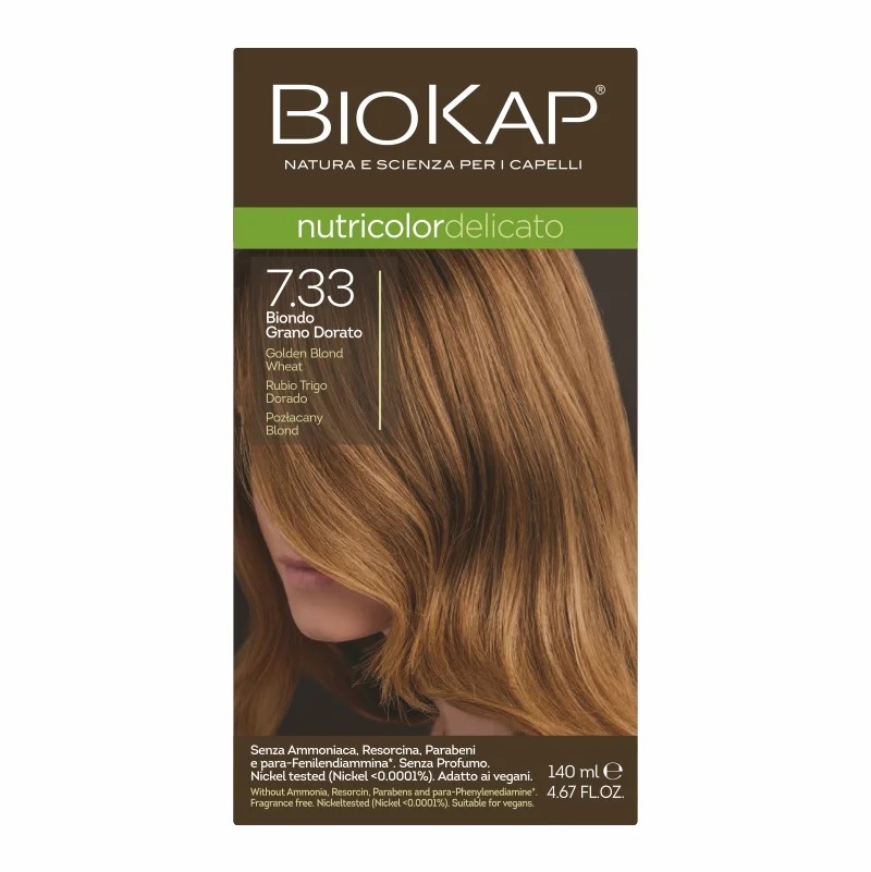 BioKap Nutricolor Delicato 7,33 Biondo Grano Dorato