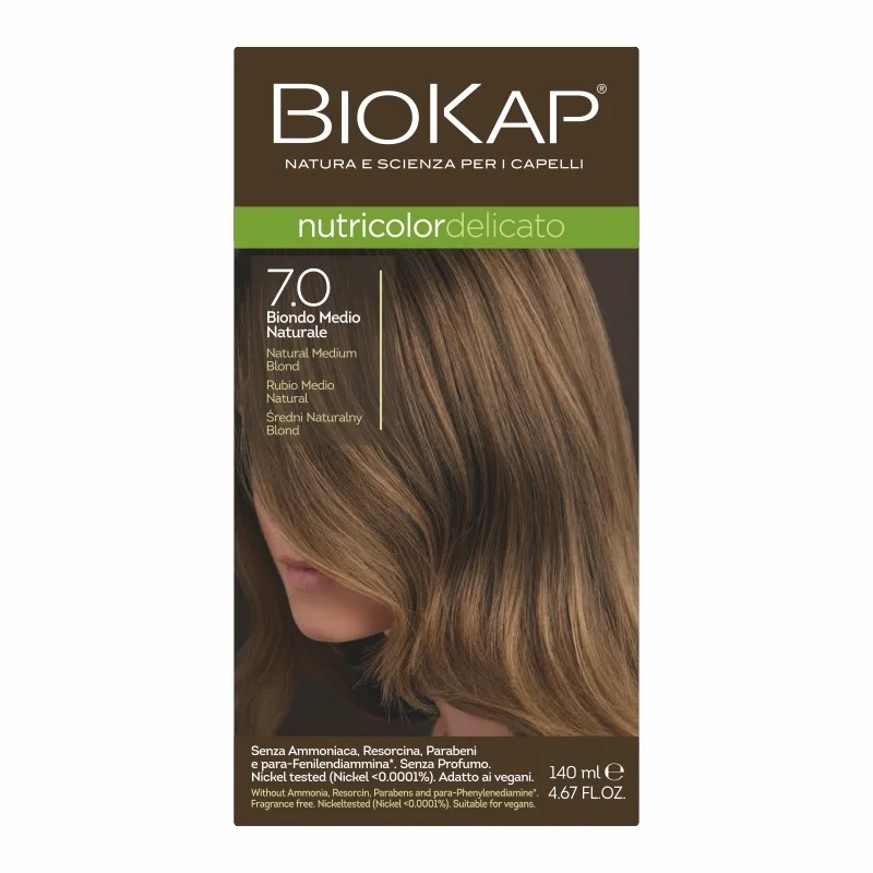 BioKap Nutricolor Delicato 7,0 Biondo Medio Naturale