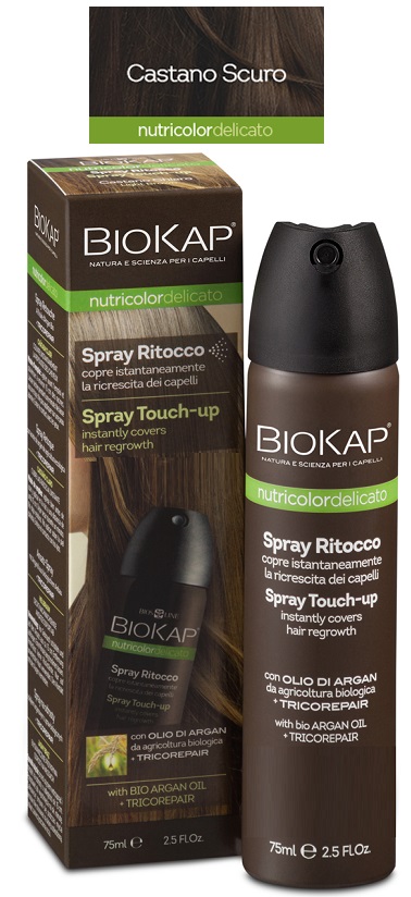 BioKap Nutricolor Delicato Spray Ritocco Castano Scuro