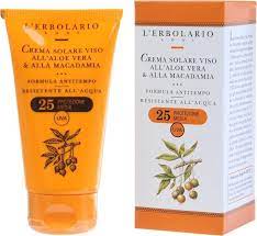 Crema solare viso con Aloe Vera & Macadamia SPF25 75 ml