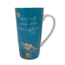 NEAVITA TAZZA MUG ALTA WINTER FLOWERS BLU CAMOMILLA