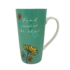 NEAVITA TAZZA MUG ALTA WINTER FLOWERS VERDE CALENDULA