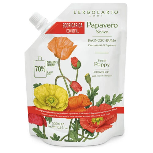 Papavero Soave Bagnoschiuma Ecoricarica 500 ml