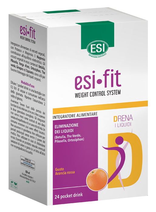 ESI FIT DRENA 24POCKET DRINK GUSTO ARANCIA ROSSA