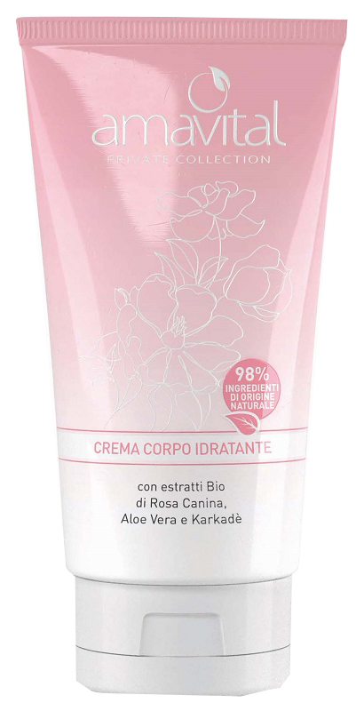 AMAVITAL CREMA CORPO IDRATANTE ROSA CANINA, ALOE VERA & KARKADE' 150ML