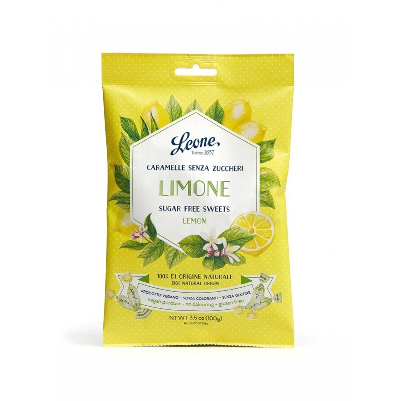 CARAMELLE LIMONE SENZA ZUCCHERI 100G