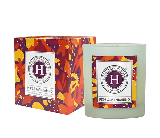 [980506859] HIMALAYA CANDLE PEPE E MANDARINO 200G