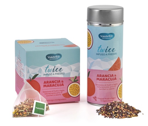 [980113841] NEAVITA INFUSO TWICE ARANCIA E MARACUJA SFUSO 90G