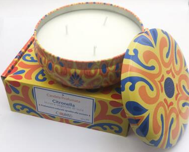 [985619550] COLORS CANDELA MAIOLICHE CITRONELLA YELLOW 400G