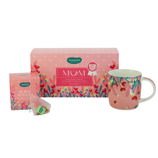 [987837996] NEAVITA KIT MAMMA INFUSO MORA E FRAGOLA + MUG