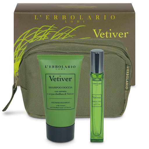 [989869045] Vetiver Beauty Verde Brezza: Profumo 10 ml e Shampoo Doccia 75 ml