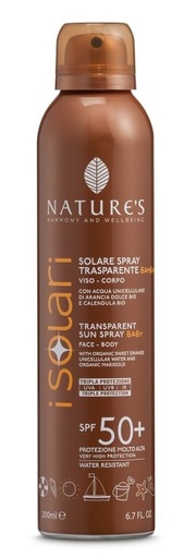 [941803494] SOLARI NATURE'S SPRAY TRASPARENTE BABY SPF50+